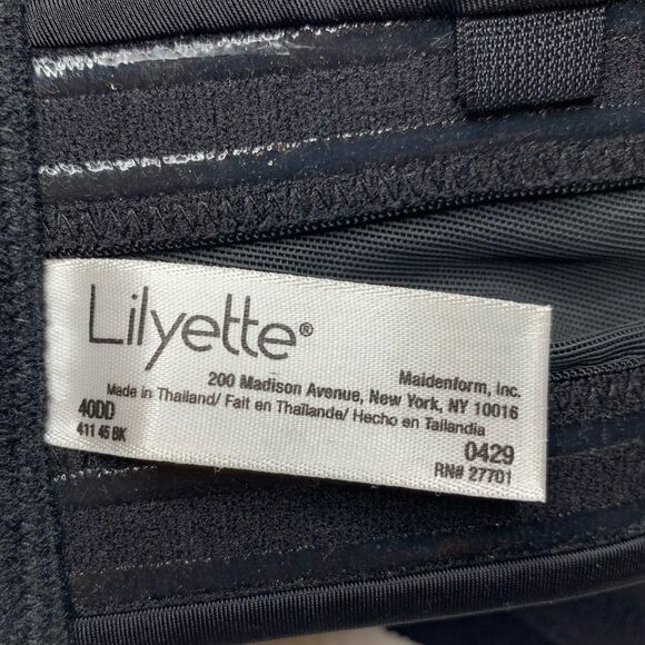 NWT Lilyette black strapless underwired balconette bra size 40DD - Picture 8 of 8